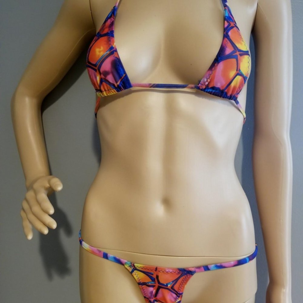 Neon Rainbow Micro Bikini